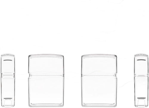 1Pc Clear TPU Case Cover Holder Sleeve Pouches Compatible with Zippo Lighters Scratch Proof Shockproof Protective