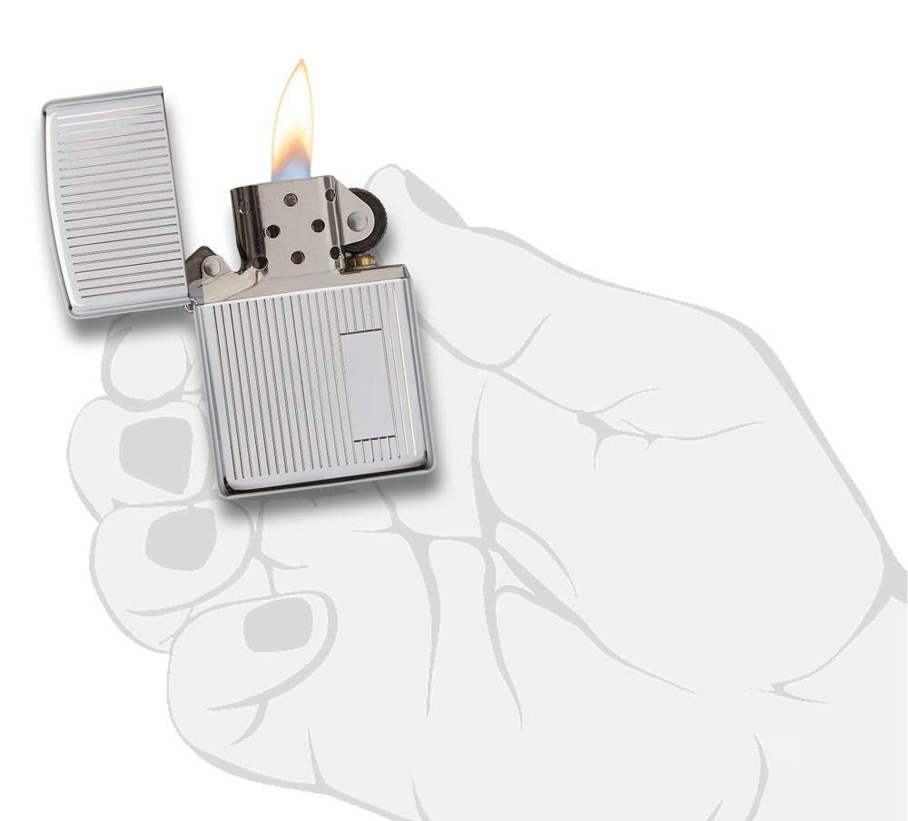 Zippo Custom Lighter Personalized Engraved Venetian Design (Silver 352)