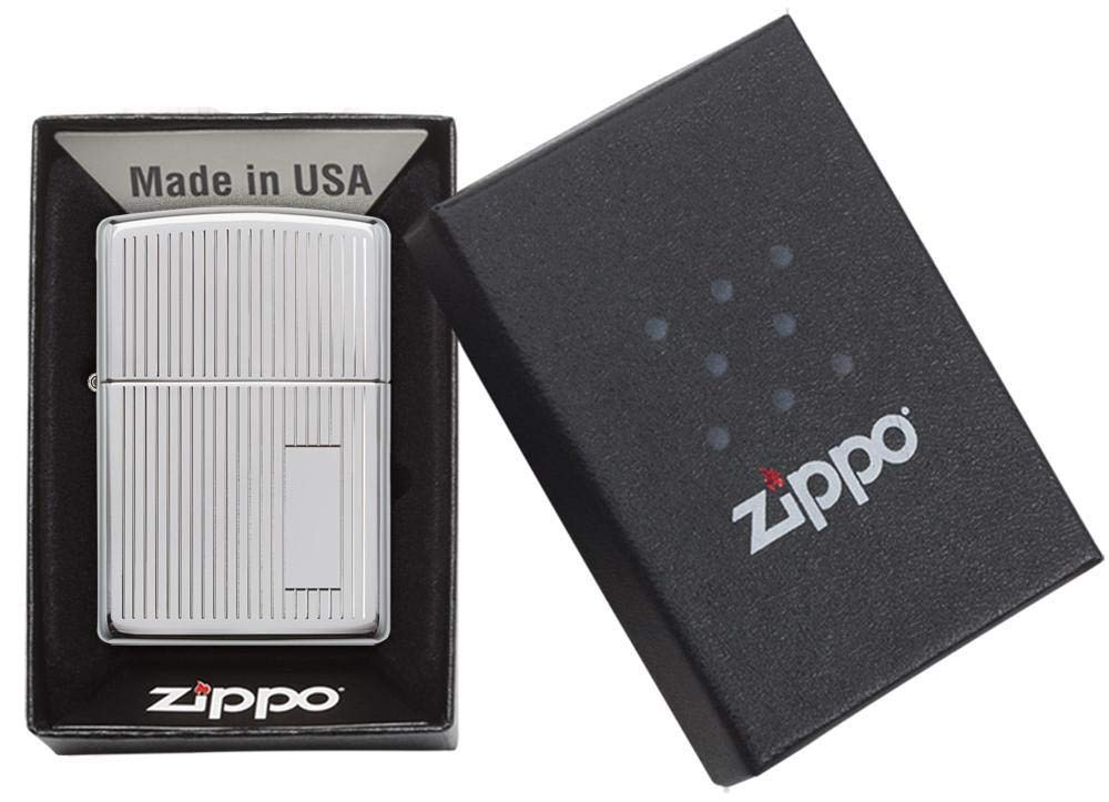 Zippo Custom Lighter Personalized Engraved Venetian Design (Silver 352)