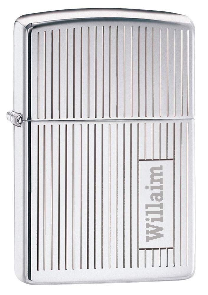Zippo Custom Lighter Personalized Engraved Venetian Design (Silver 352)