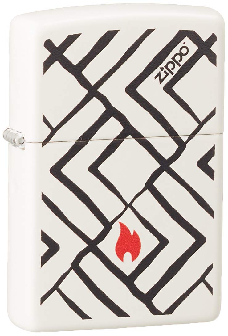 Zippo Lighter: Armor MultiCut Geometric Deep Carve - Antique Silver 49883