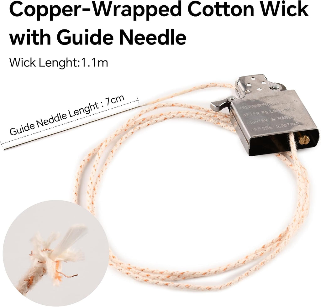 Flint and Wick Replacement Set for Fluid Lighter & Insert