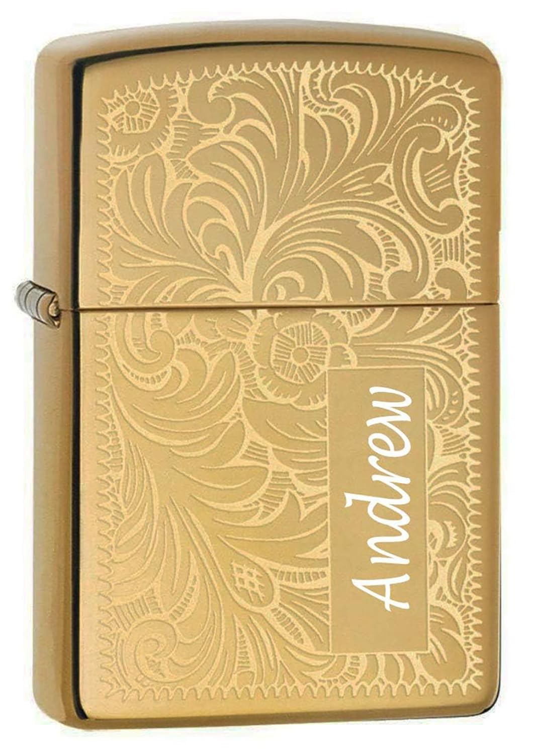 Zippo Custom Lighter Personalized Engraved Venetian Design (Silver 352)