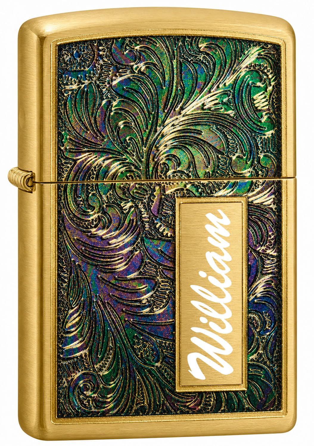 Zippo Custom Lighter Personalized Engraved Venetian Design (Silver 352)
