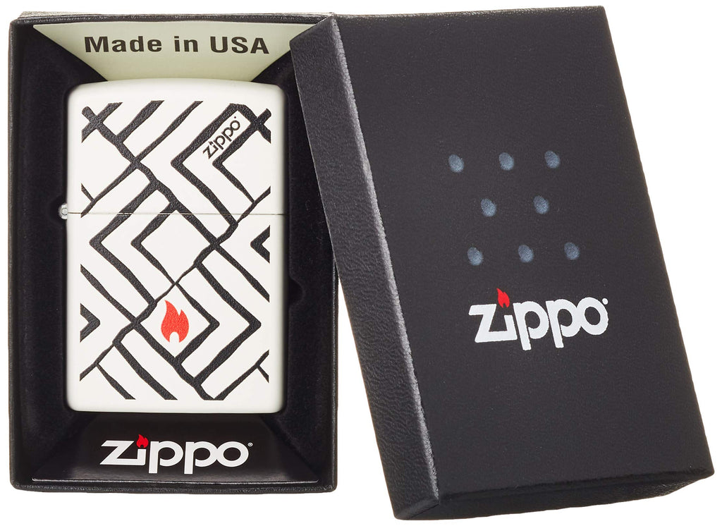 Zippo Lighter: Armor MultiCut Geometric Deep Carve - Antique Silver 49883
