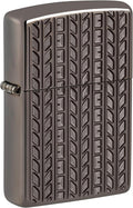 Zippo Lighter: Armor Deep Carved Tire Tread - Black Ice 46888
