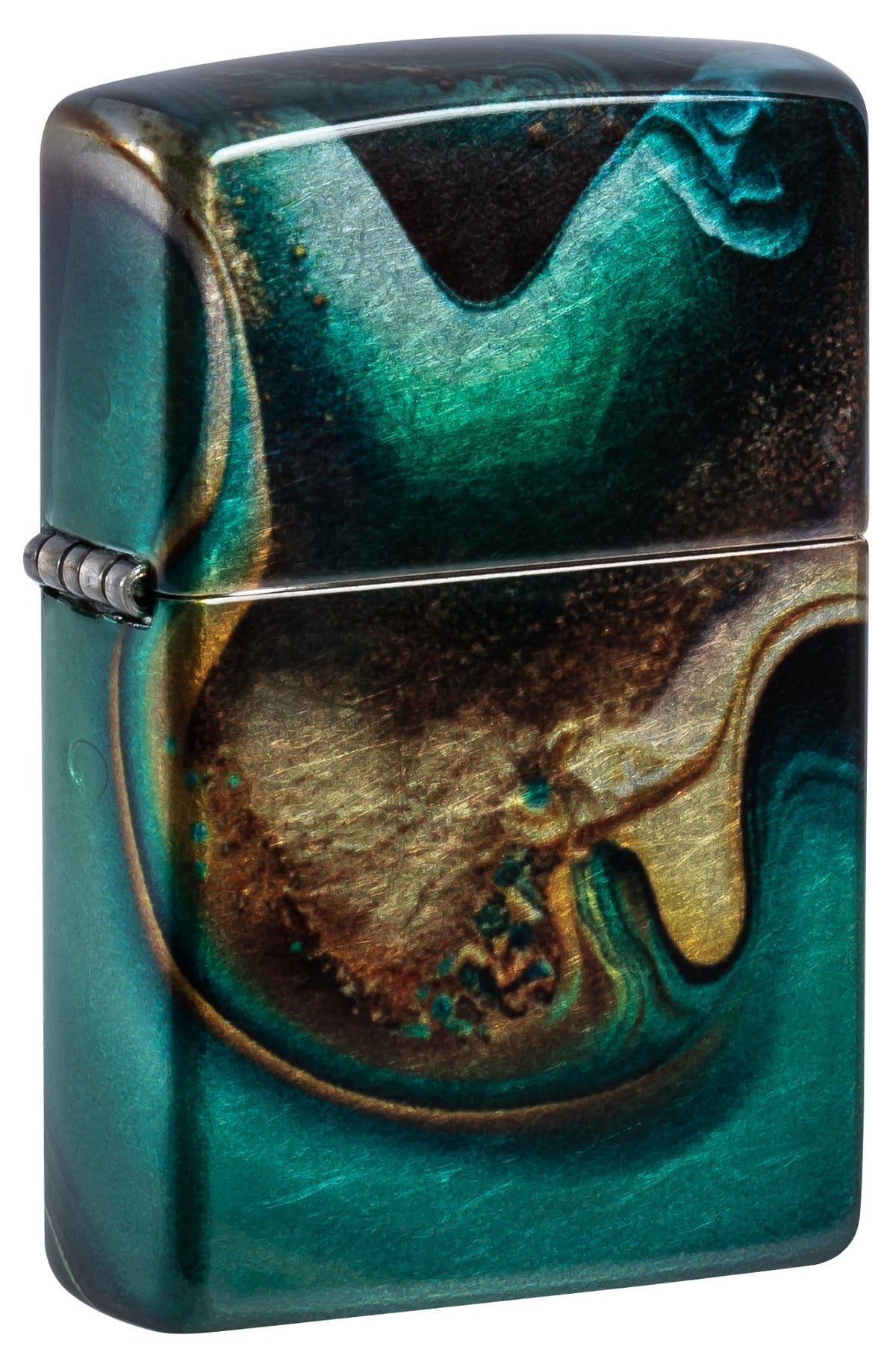 Zippo Lighter: Armor MultiCut Geometric Deep Carve - Antique Silver 49883