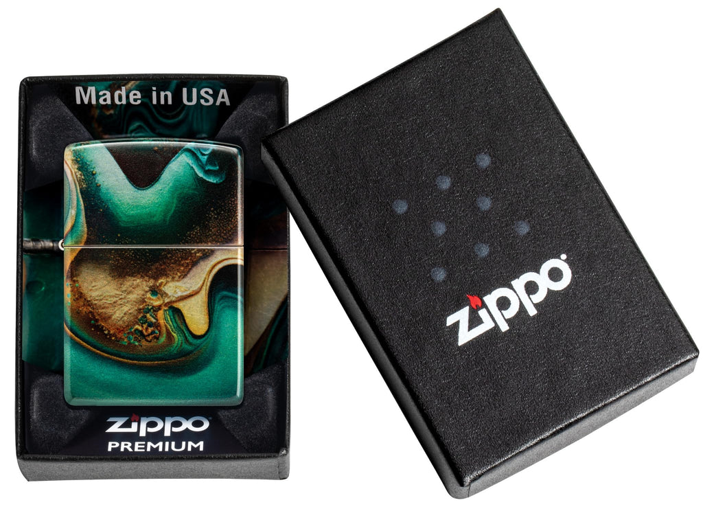 Zippo Lighter: Armor MultiCut Geometric Deep Carve - Antique Silver 49883
